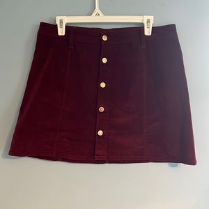 Deep Red/Maroon Skirt